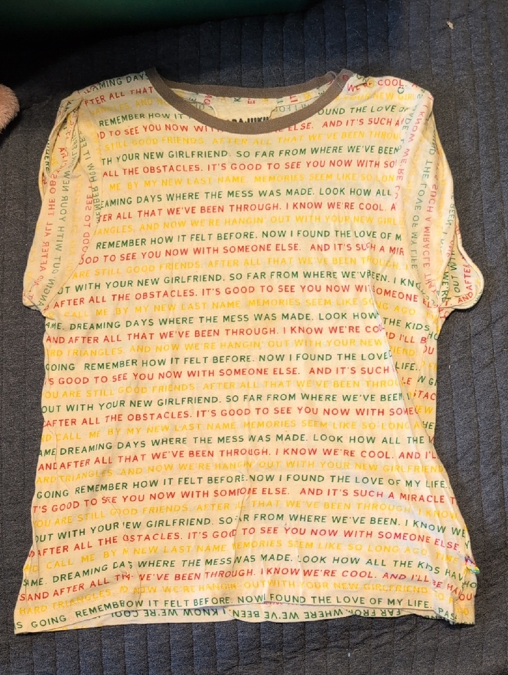 Harajuku Lovers Sz L Gwen Stefani No Doubt T-shirt I Know We're Cool Lyrics
